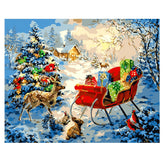 Painting by Numbers Christmas Spirit Sleigh with Gifts